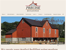 Tablet Screenshot of precisebuildings.com